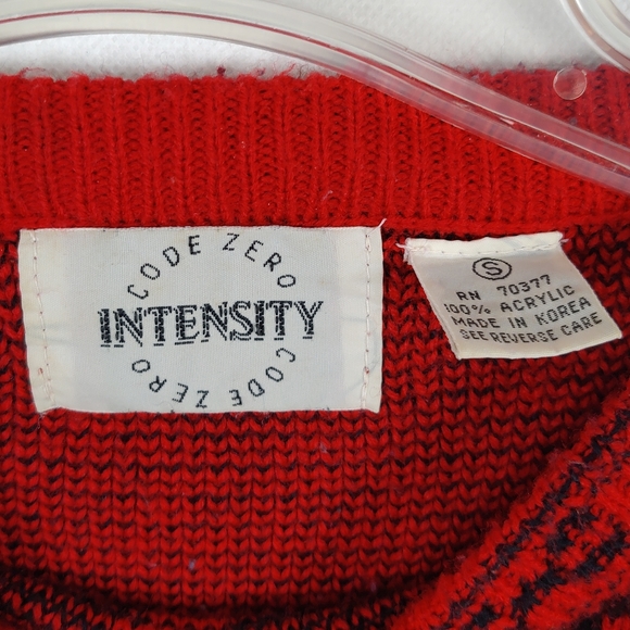 90's Vintage Code Zero Sweater Pullover Size S | Casual Basic Spring Fall Winter - Picture 4 of 5